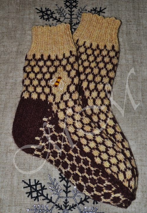 woolen socks beekeeper