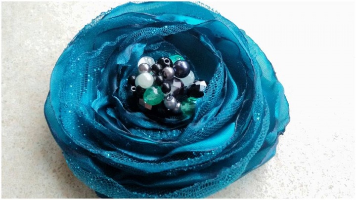 brooch made of cloth