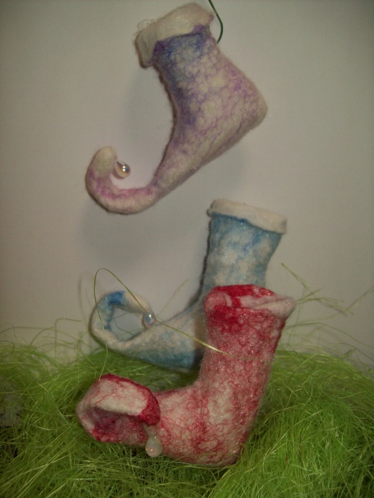 Christmas decorations - Elf Slippers picture no. 2
