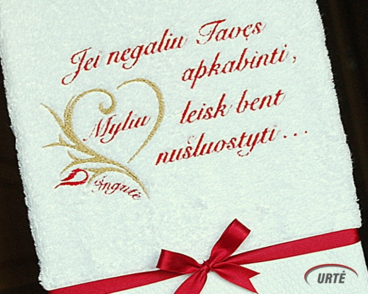 Jei negaliu tavęs apkabinti, leisk bent nušluostyti!