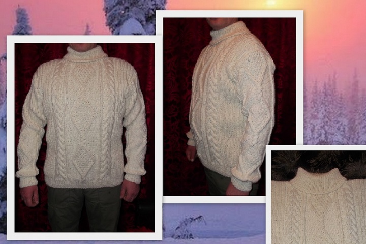 Male jumper ,,White "