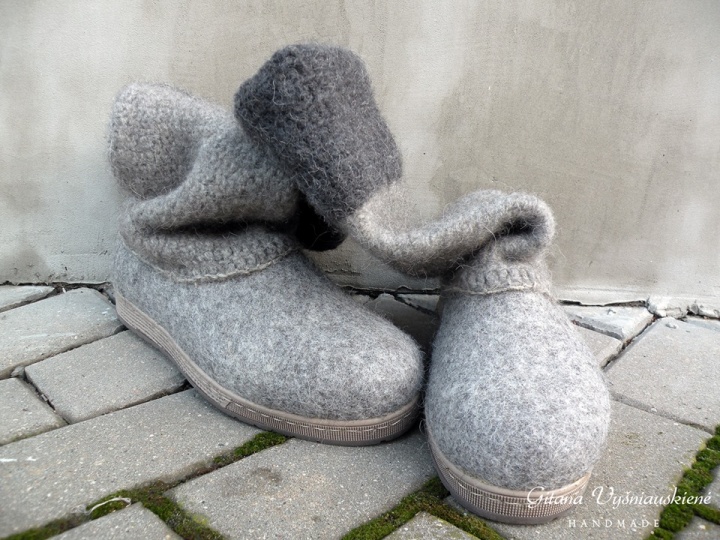 Felt Boots " Gray " picture no. 2