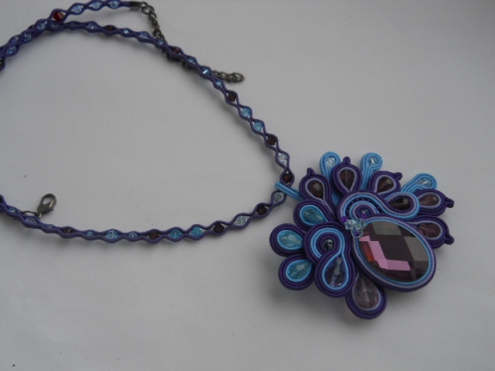 Soutache pendant 'Fairy' picture no. 3