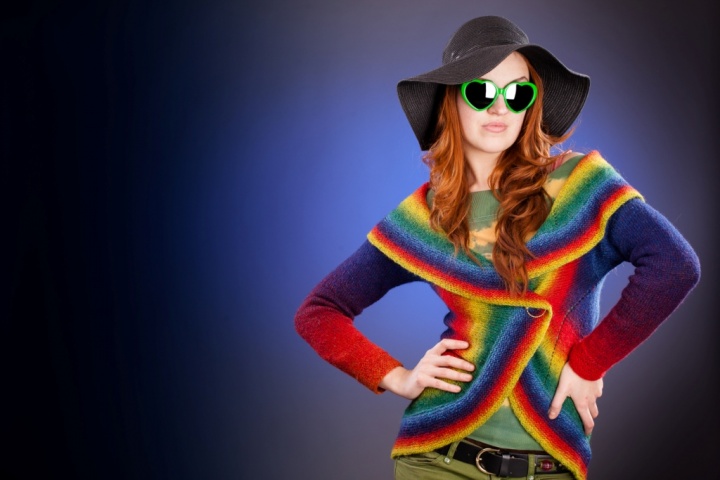 Rainbow cardigan