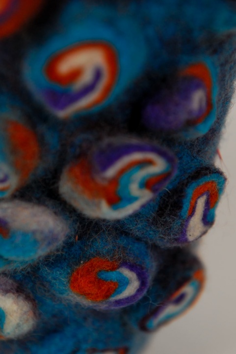 Interior Detail Felted Vase "Morning breath" picture no. 2