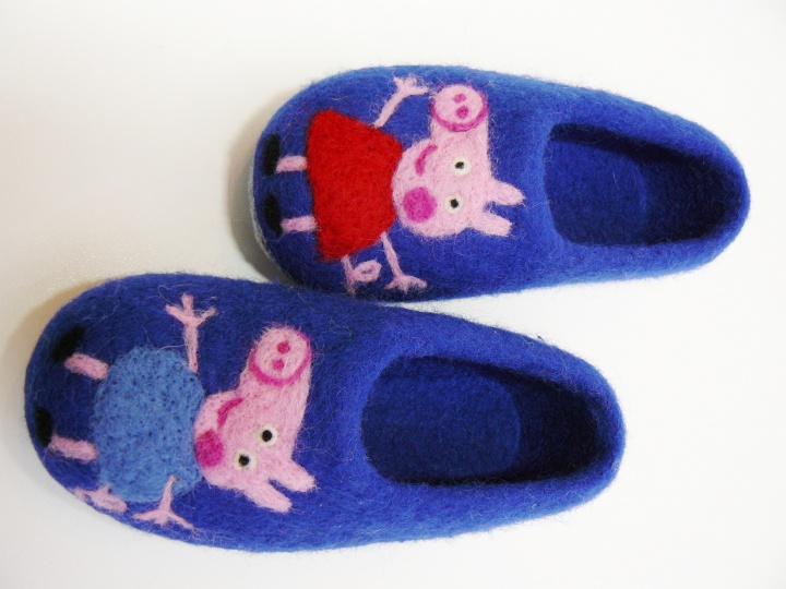 Veltos šlepetės vaikams " Peppa Ping"