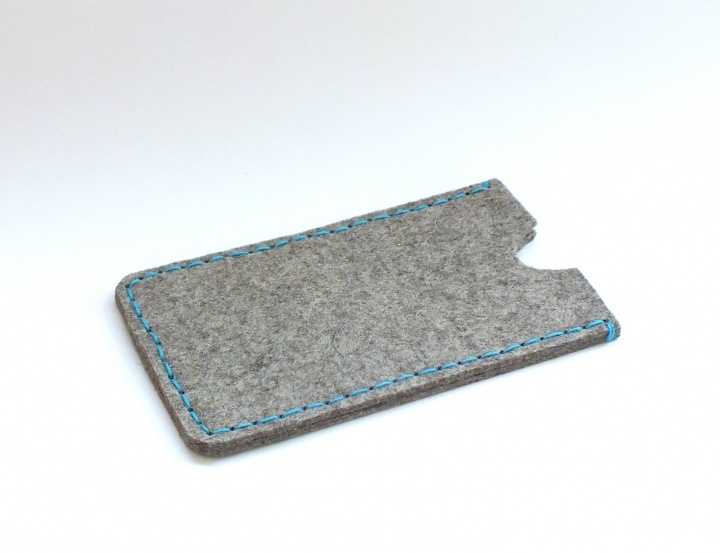 Samsung Galaxy J5 mobile phone case. Wool felt phone sleeve.