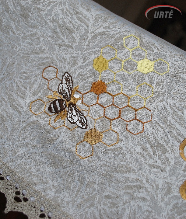 Linen tablecloth - for beekeeper