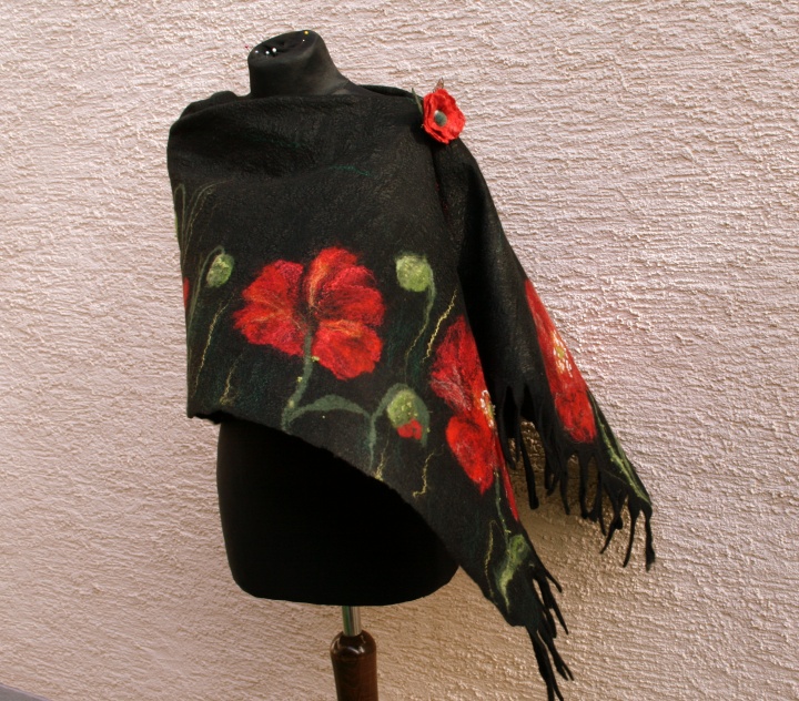 Scarf   Poppies 