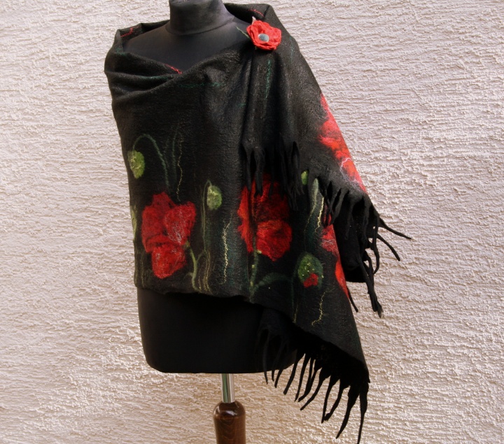 Scarf   Poppies  picture no. 3