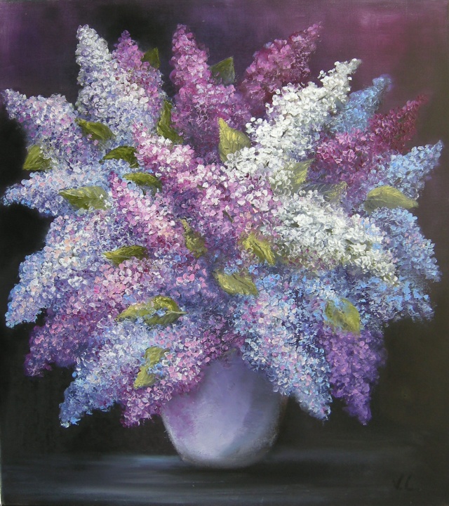 Alyvų žiedai 45x40