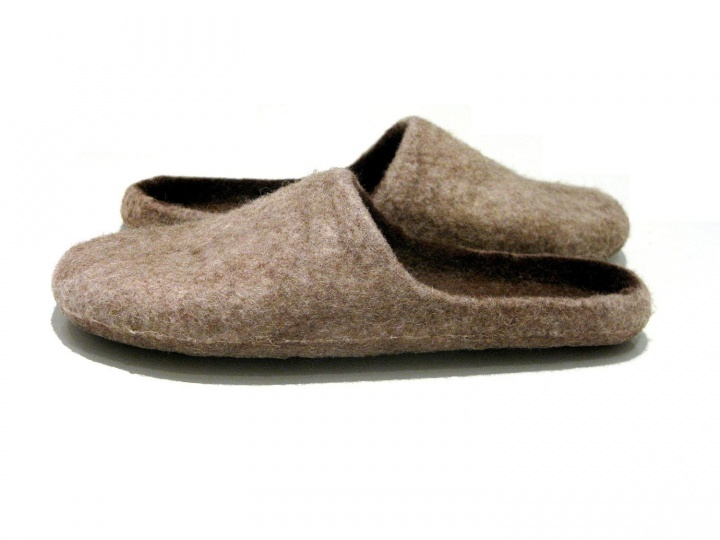 Simple brown slippers