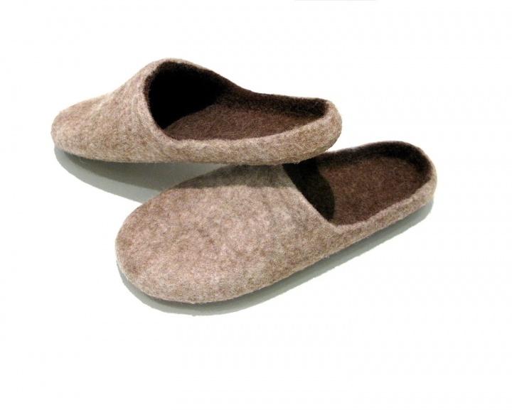 Simple brown slippers picture no. 2
