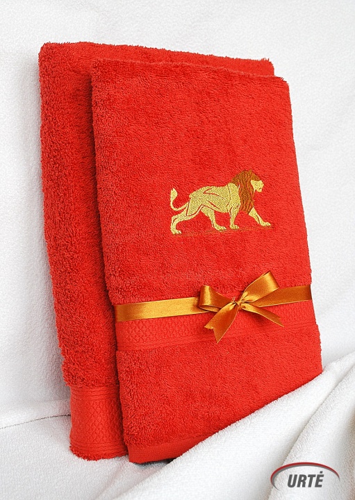 Embroidered towel set - Lion
