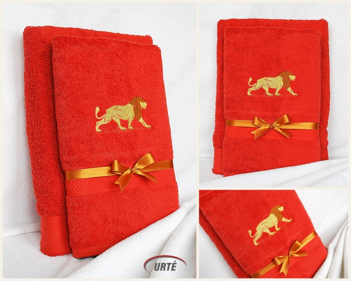 Embroidered towel set - Lion picture no. 3