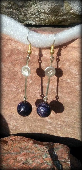 Earring with cairo stone