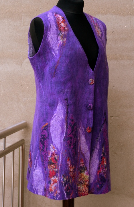 The vest-tunic PURPLE EVENIG