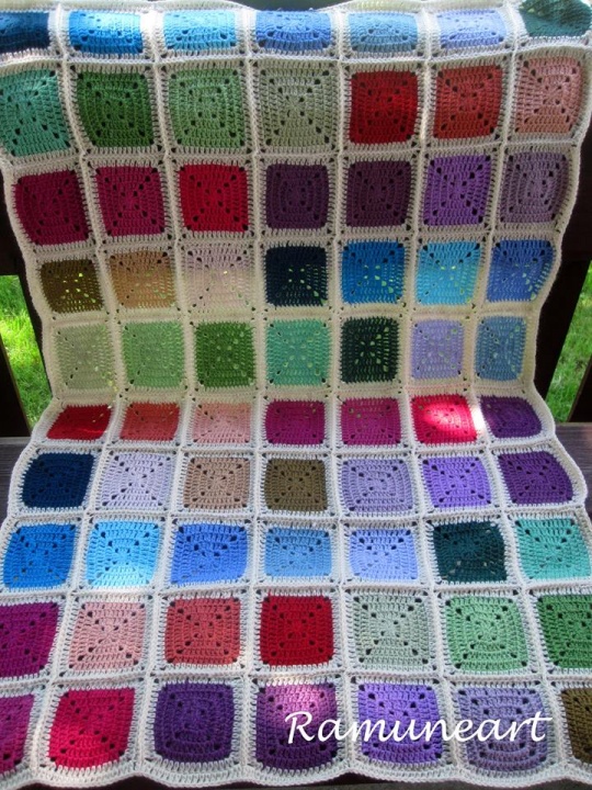 Baby blanket "Colourful squares" picture no. 2