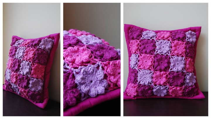 Handmade Crochet Decorative Pillow Cover
