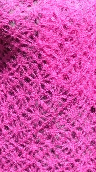 Crocheted handmade purple scarf picture no. 2