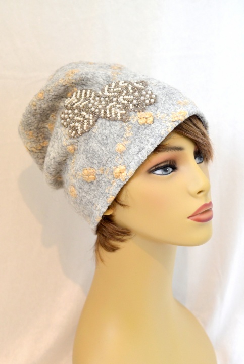 Felted hat Grey