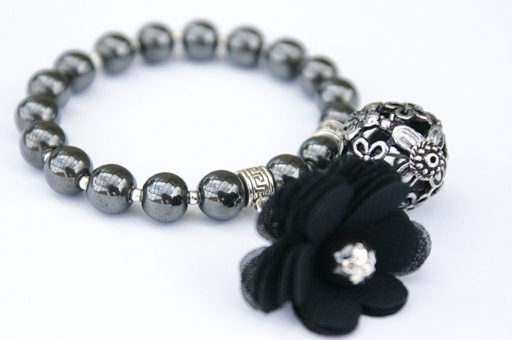 Bracelet "Black Flower"