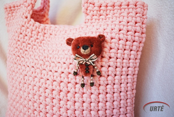 Little bear - Crochet big market handbag