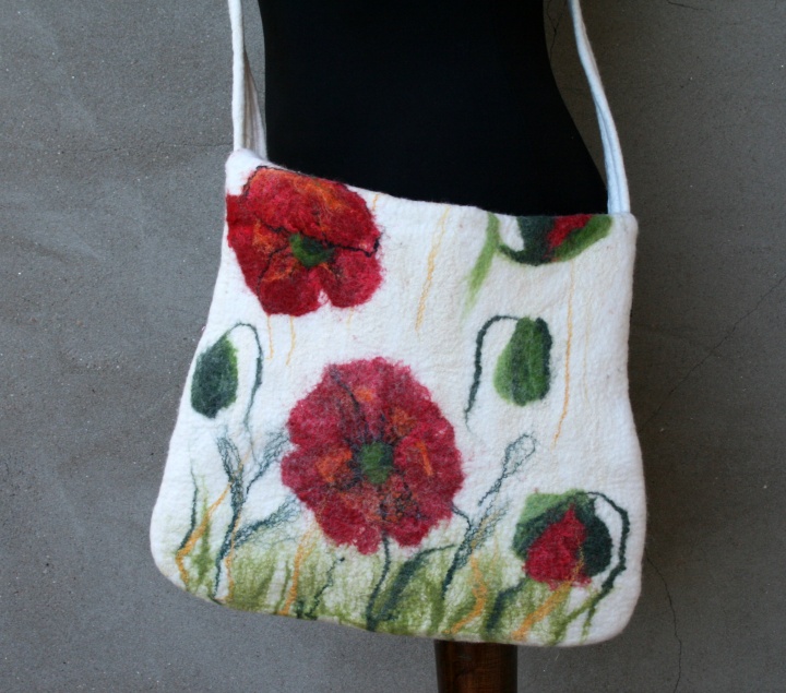 Felted  handbag POPPY picture no. 2