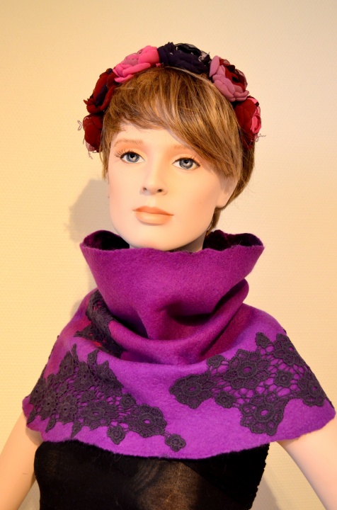 Felted hoody "Lilac"