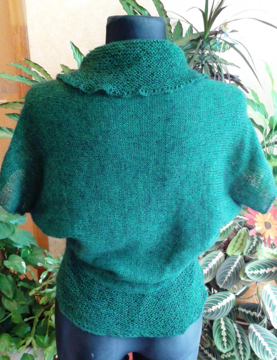 Green mohair shrug picture no. 2
