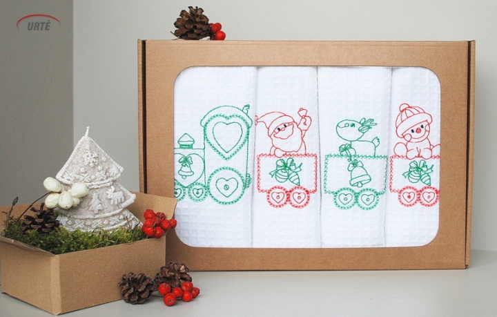 Kitchen Towel - Christmas train