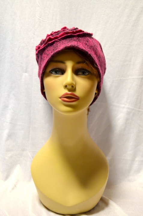 Felted hat "Rose". picture no. 3