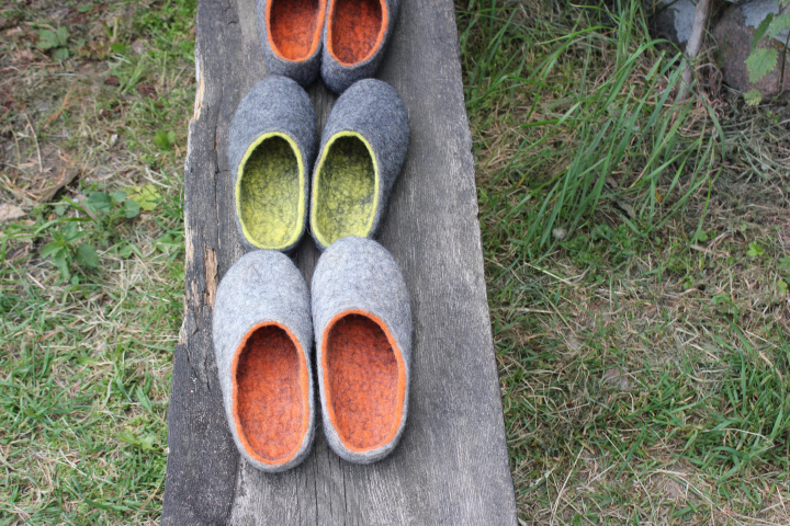 Felted slippers Charcoral grey Dark picture no. 3