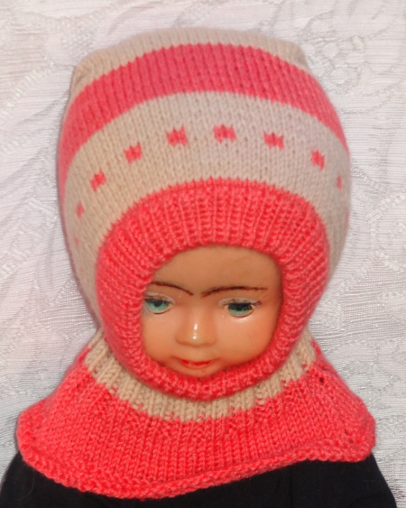 Cap helmet child: pink braun