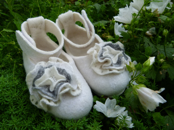 Girl Christening shoes, "childhood"