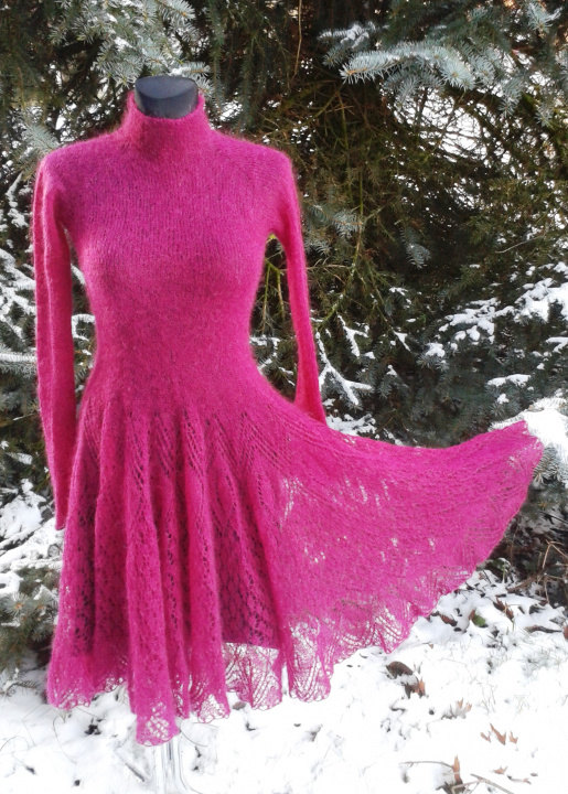 Mohair lace dress picture no. 2