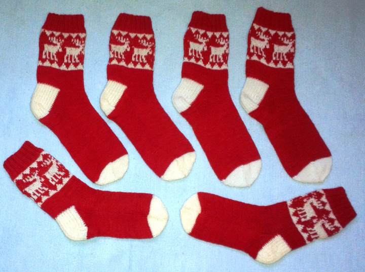 Reindeer wool socks