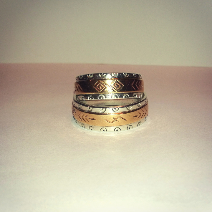 Wedding rings, Silver and tombak picture no. 3