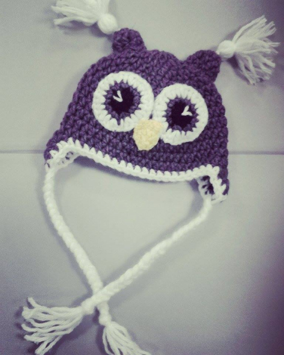 Crochet Baby Owl Hat