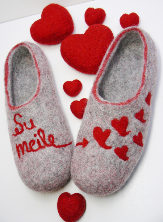 Veltinio šlepetės :) " Šv. Valentinas"