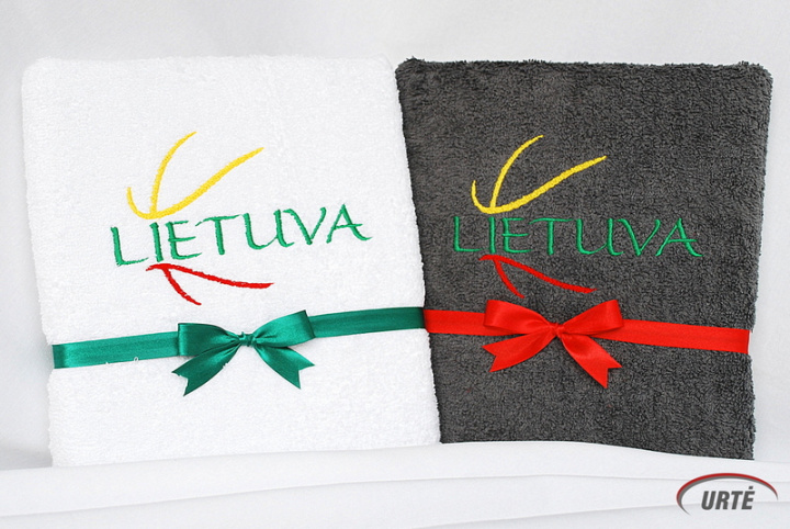 Lietuva - Krepšinio šalis! Siuvinėtas rankšluostis