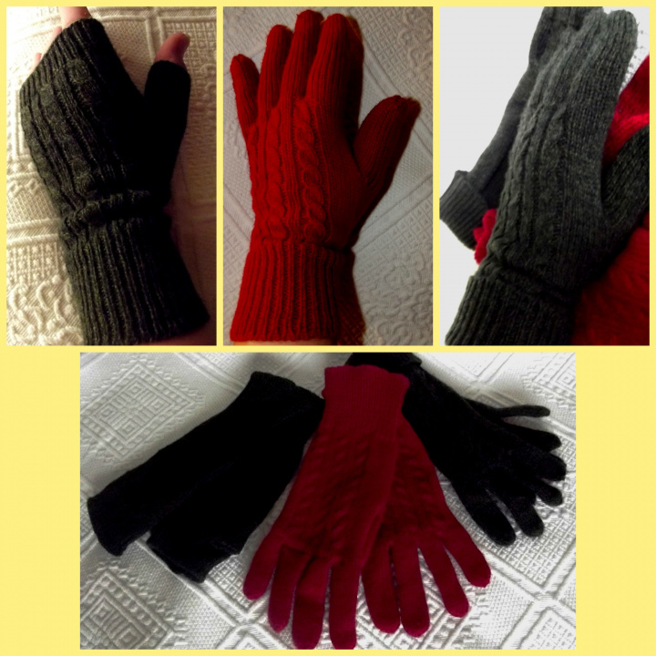 Fingered gloves and wrist warmers