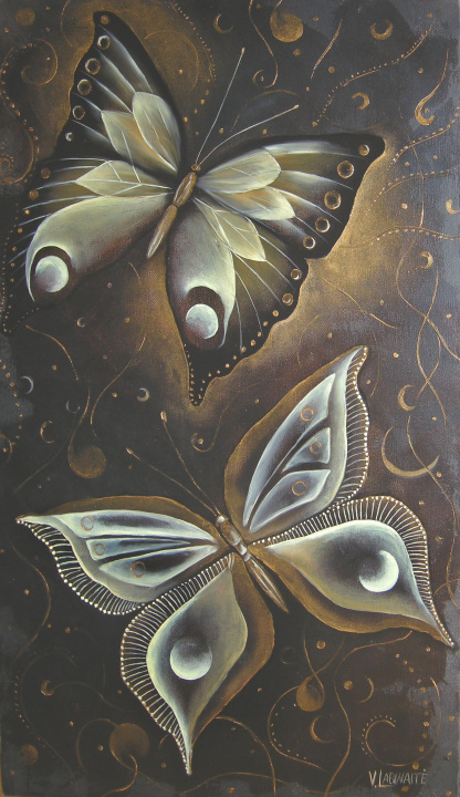Duet 36x70, oil painting.