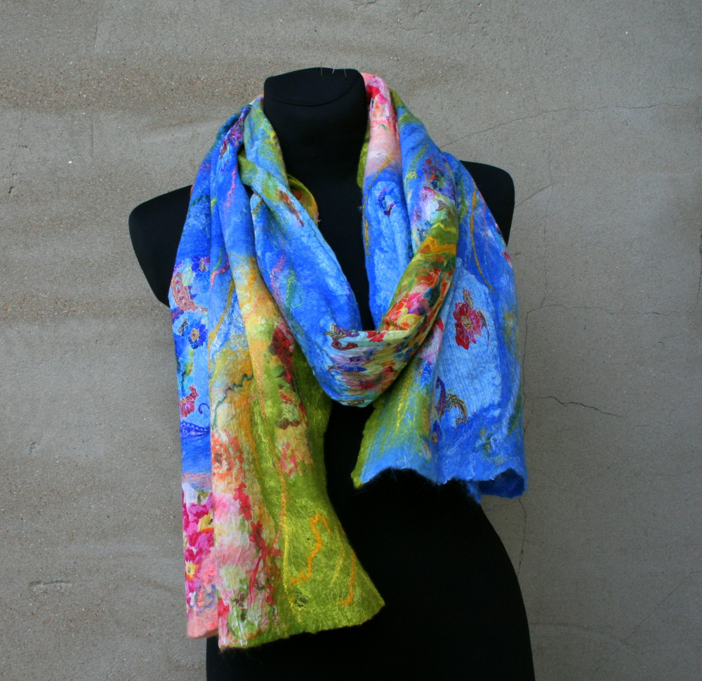 Scarf  SKY FLOWERS