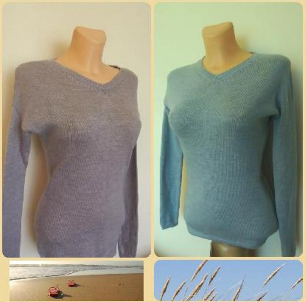 Gentle color merino wool sweaters