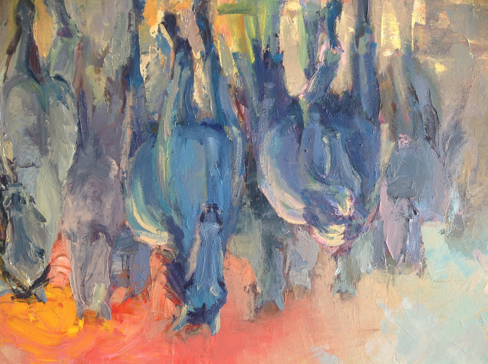 Last sunbathing. Acrylic painting on canvas. Canvas size 100x80cm. picture no. 2