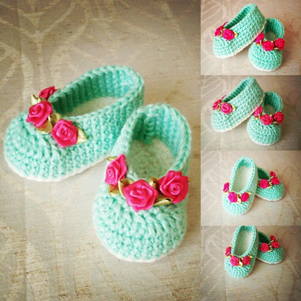 Crochet Baby Ballerinas