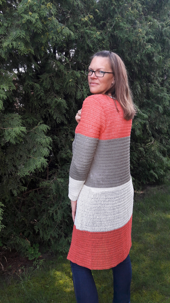 Crochet long cardigan picture no. 3