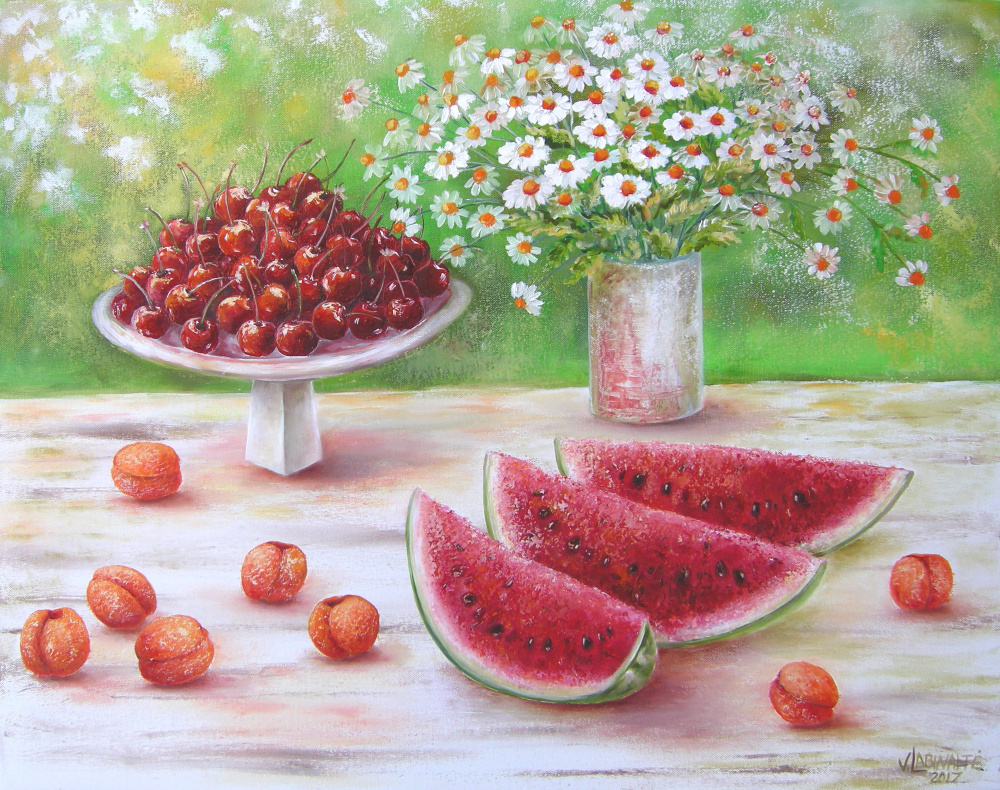 Summer exotica 70x55, oil / canvas.