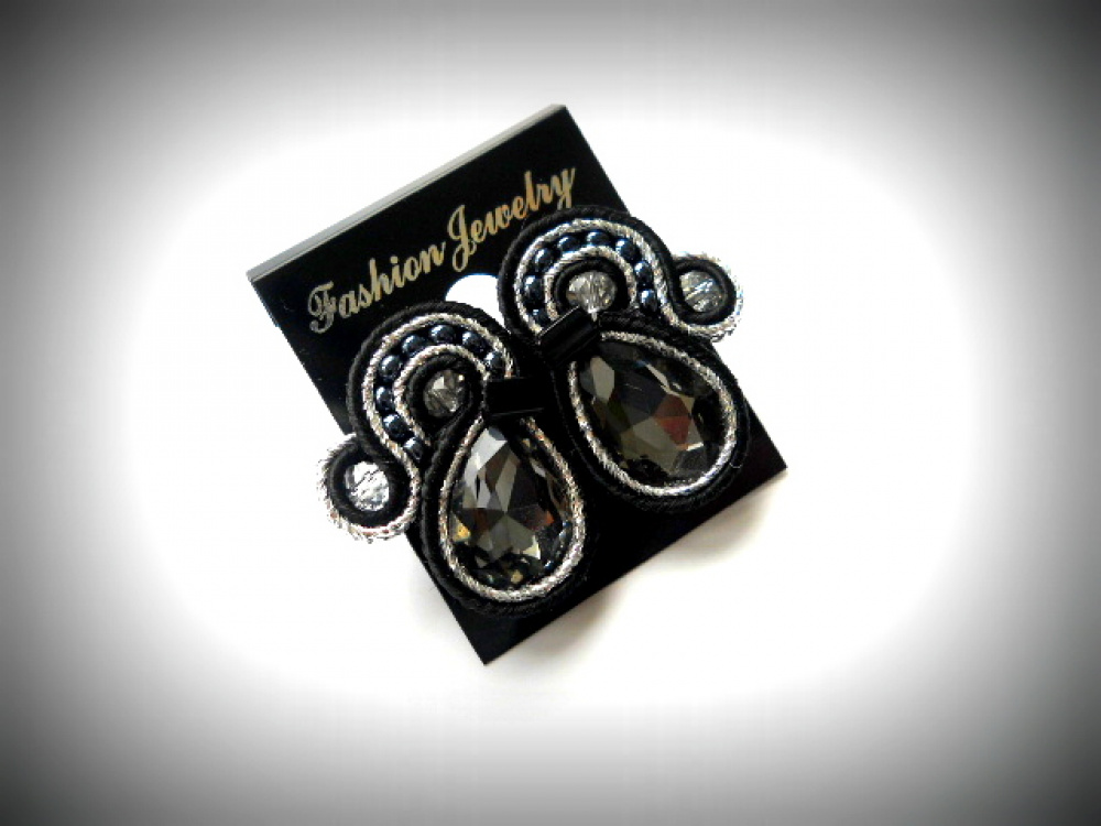 Auskarai "Black Diamond"